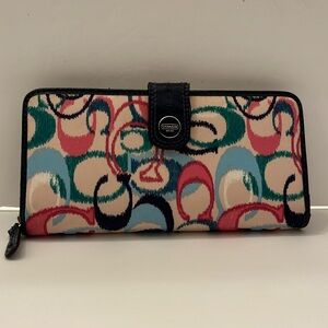 Coach Zip Around wallet